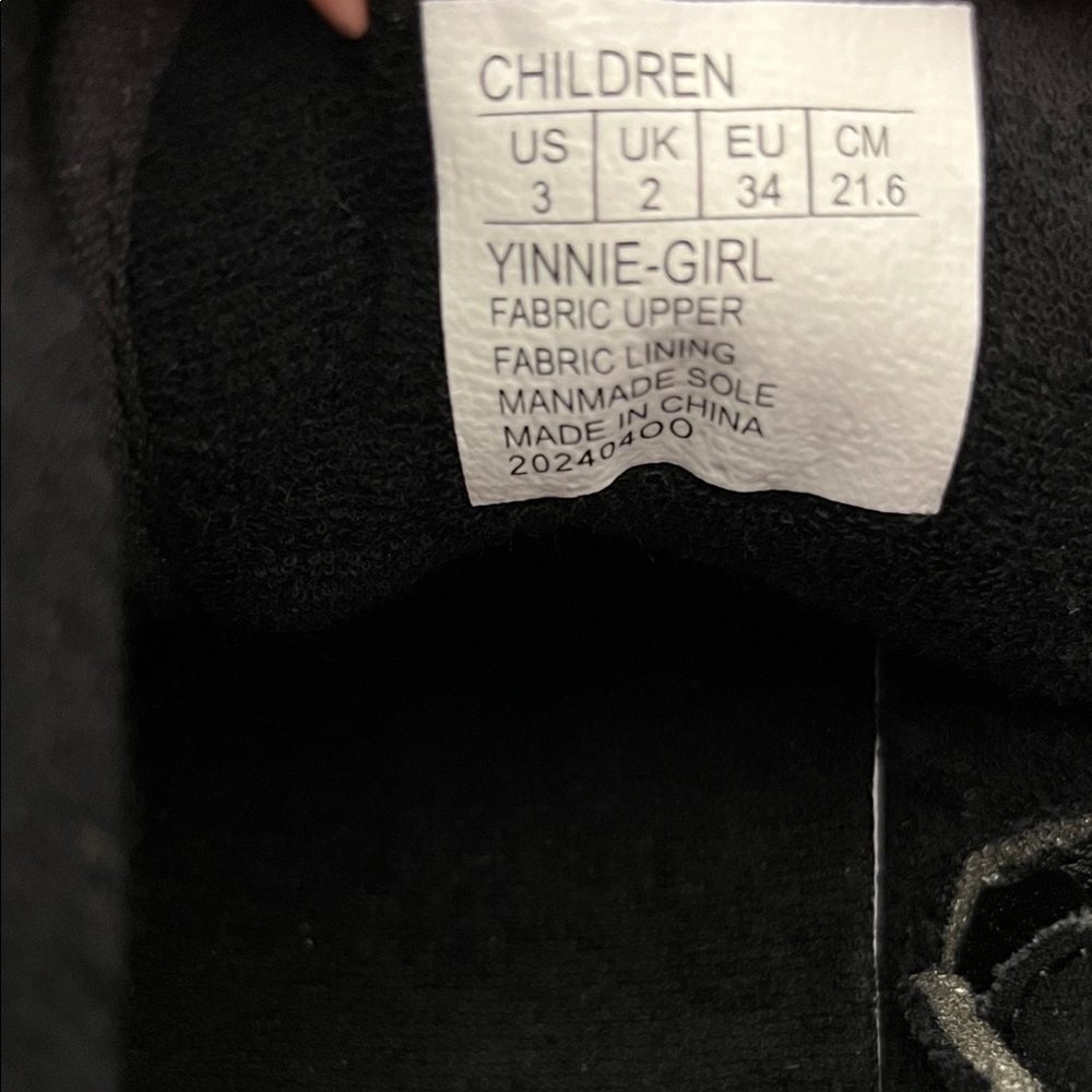 GB Girls Black High-Top Sneakers with Colorful Patches - Picture 3 of 15